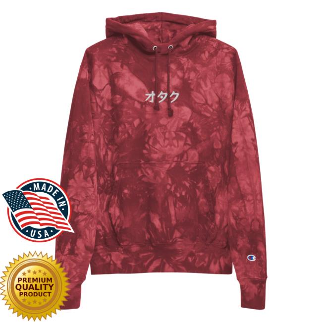 Yujin Clothing x Champion Otaku Tie Dye Crew Red Tie-Dye