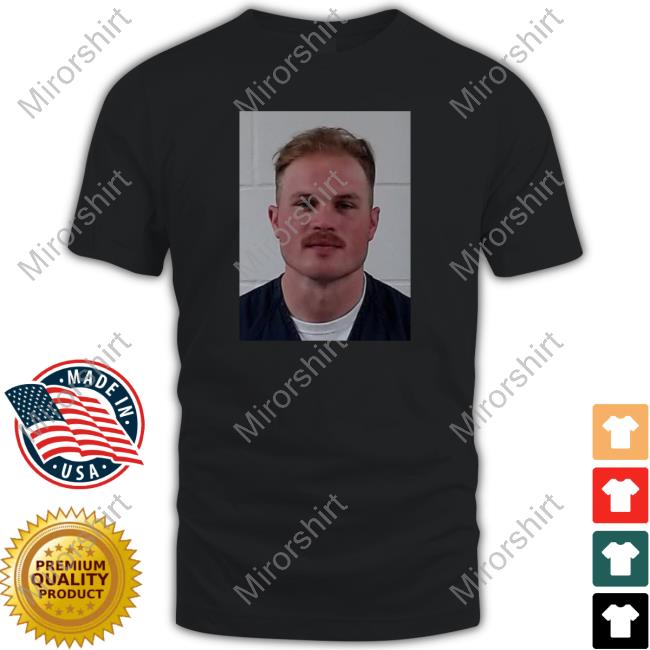 Zach Bryan Mugshot Arrested Tonight In Vinita Oklahoma T-Shirt