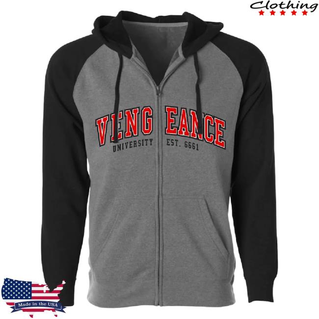 Zacky Vengeance Clothing Vengeance University College Zip Up Hoodie Zacky V