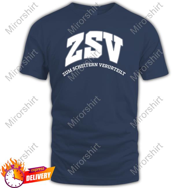 Zsv Zum Scheitern Verurteilt College Navy Hooded Sweatshirt
