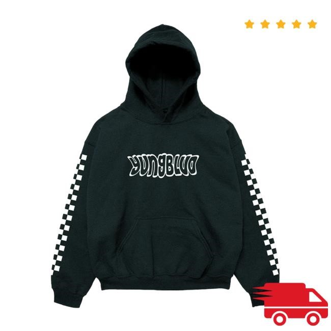 Yungblud Official Store Warped Logo Sweatshirt Hoodie Yungblud